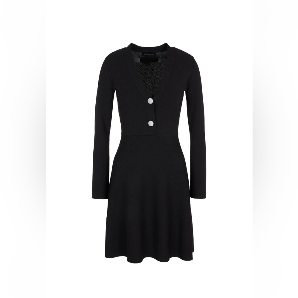 Black Long Sleeve Armani Exchange Dress